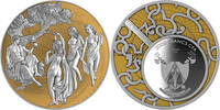 Cameroon 2000 Francs JUDGEMENT OF PARIS Mythos Gilded 2 Oz Silver Coin 2000 Francs Cameroon 2026 -