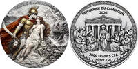 Cameroon 2000 Francs PERSEUS AND ANDROMEDA Ancient Greek Mythology 2 Oz Silver Coin 2000 Francs Cameroon 2026 -