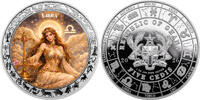 Ghana 5 Cedis LIBRA Goddesses Zodiac 1 Oz Silver Coin 5 Cedis Ghana 2026 -