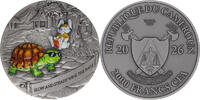 Cameroon 2000 Francs TORTOISE AND HARE Fables and Proverbs 2 Oz Silver Coin 2000 Francs Cameroon 2026 -