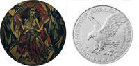 United States 1 Dollar LAMASHTU Daughters of Darkness 1 Oz Silver Coin 1$ USA 2026 -