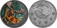 Liberia 20 Dollars GIANT DEER Oblivion Megafauna 1 Oz Silver Coin 20$ Liberia 2026 -