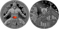 COMANCHE Tribal Spirit 2 Oz Silver Coin 2000 Francs Cameroon 2024 Antique  Finish