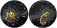 CHAMELEON Numiversum Herpeton Ruthenium Dark Gilded 1 Oz Silver Coin 1000 Francs Cameroon 2025 Proof