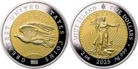 Niue 5 Dollars 1933 DOUBLE EAGLE Greatest US Coins 2 Oz Silver Coin 5$ Niue 2025 -
