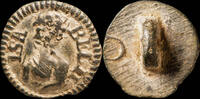 MILITARY BUTTONS Spanish Monetary Button, Isabel II - 13 mm. -