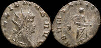 Roman Empire Gallienus Antoninianus - ABVNDANTIA AVG - 18 mm / 1.76 gr. -
