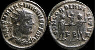 Roman Empire Maximianus Herculi - CONCORDIA MILITVM, Cizico - 22 mm / 3.01 gr. -