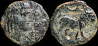 IBERIAN PUNIC REPUBLICAN Ancient Hispania - Castulo, Cazlona (Jaen), Ae Semis - 19 mm / 3.36 gr. -