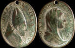 RELIGIOUS MEDALS Medal XVI-XVII centuries, S. Tomas Villa Nova / Mater Salvatore - 31x24 mm. -