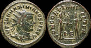 Roman empire Maximianus Herculi - CONCORDIA MILITVM, Cizycus - 21 mm / 3.43 gr. -
