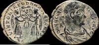 Roman Empire Magnentius - VICTORIAE DD NN AVG ET CAESS, Arles - 25 mm / 4.46 gr. -