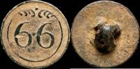 MILITARY BUTTONS Button 66 st line Infantry French army, Napoleonic wars - 16 mm. -