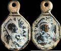 RELIGIOUS MEDALS Religious Medal XVI-XVII centuries, S. Juan Bautista / S. Barbara - 18x11 mm. -