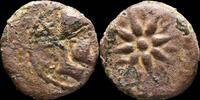 IBERIAN PUNIC REPUBLICAN Ancient Hispania - Malaca (Malaga) Ae Sextant - 13 mm / 1.86 gr. -