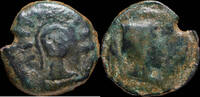IBERIAN PUNIC REPUBLICAN Ancient Hispania - Malaca (Malaga) Ae As - 24 mm / 9.09 gr. -