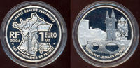 Frankreich: 1,5 Euro, Avignon mit Palais des Papstes, Silber -