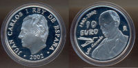 Spanien: 10 Euro 100. Geburtstag von Luis Cernuda -