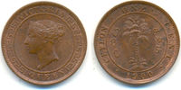 Sri Lanka / Ceylon: Cent Victoria von Großbritannien, 1837-1901: -
