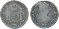 Spanien: 2 Reales Mexiko Carlos III, 1759-1788: -