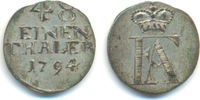 Anhalt Bernburg: 1/48 Taler Friedrich Albrecht, 1765-1796: -