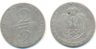 Preussen: 2/3 Taler "Handelsgulden" Friedrich Wilhelm II, 1786-1797: -