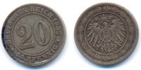 Kaiserreich: Kleinmünzen. 20 Pfennig -
