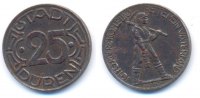 Düren: Notmünzen. 25 Pfennig 1919 Seltene Probe! ss-vz 43.35 £  +  5.20 £ shipping