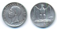 Italien: Victor Emanuele III. 1900-1946. 5 Lire <i>Mit 2 Rosetten in der Randschrift!</i> -