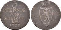 Reuss ältere Linie: 3 Pfennig Heinrich XIII, 1800-1817: -