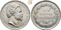 Silberne Schützenmedaille von J. Ries o.J. Bayern:  ss entfernter Henkel, Kratzer, Randfehler ( Tragespuren )