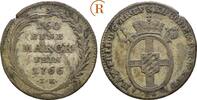 6 Stüber Bonn 1766 Köln Erzbistum: Maximilian Friedrich, 1761-1784: ss kleiner Schrötlingsfehler am Rand