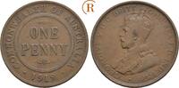 Australien: 1 Penny George V, 1910-1936: -