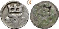 Böhmen Königreich: Einseitiger Schwarzpfennig Kuttenberg Ludwig II, 1508-1526: -
