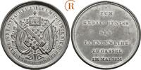 Hessen Kassel: Zinnmedaille auf die Fahnenweihe Wilhelm II, 1821-1847: -