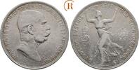 5 Kronen auf sein 60. Regierungsjubiläum 1900 Habsburg: Franz Joseph I, 1848-1916: ss