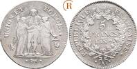 Frankreich: 5 Francs Paris Konsulat, Bonaparte Premier Consul , 1799-1804: -