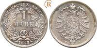 1 Mark 1875 F Kaiserreich:  f.vz Patina
