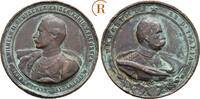 Bronzemedaille a. d.  Besuch des Königs v. Italien 1889 Preussen: Wilhelm II, 1888-1918: ss Randfehler