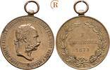 Habsburg: Bronzemedaille auf den 2. Dezember Franz Joseph I, 1848-1916: -