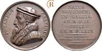 Reformation: Bronzemedaille auf Johannes Calvin, 1509-1564 -