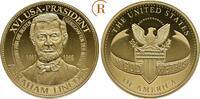 USA: Vergoldete Medaille auf Abraham Lincoln -
