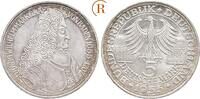 5 DM Markgraf von Baden 1955 G BRD:  fast Stempelglanz