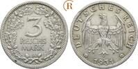 3 Reichsmark 1931 A Weimarer Republik:  ss+ kl. Randfehler