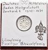 Einseitiger Pfennig Beischlag zu den Strassbuger o.J., um 1400 Baden: Bernhard I, 1372-1431: ss+