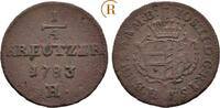 Habsburg: 1/4 Kreuzer Günzburg Josef II, 1765-1790: -