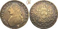 Frankreich: Ecu Limoges zeitgenössische Fälschung Ludwig XVI, 1774-1793: -