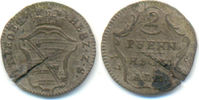 Sachsen Gotha Altenburg: Fried. III, 1732-72: 2 Pfennig 1752. Ex. Sammlung Bornemann -