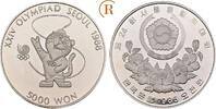 Südkorea: 5000 Won "Tiger Maskottchen" Silberanlag -