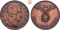 Drittes Reich: Bronzemedaille Geburtstag von Adolf Hitler -